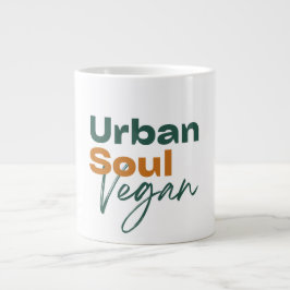 Urban Soul Vegansk Minimalistisk Hälsa och Välbefi Jumbo Mugg