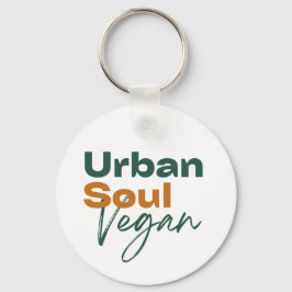 Urban Soul Vegansk Minimalistisk Hälsa och Välbefi Nyckelring