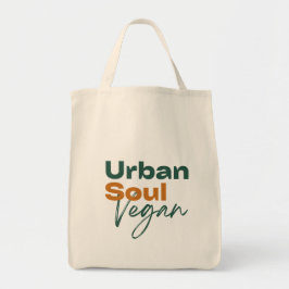 Urban Soul Vegansk Minimalistisk Hälsa och Välbefi Tygkasse