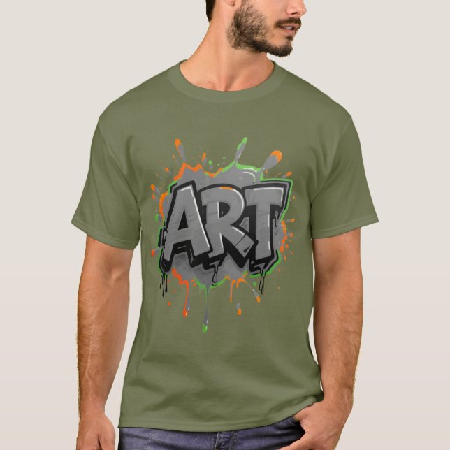 Urban Splash Art Graffiti Pulse Bold Street Expres T Shirt (Framsida)
