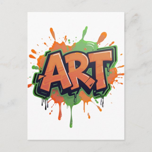 Urban Splash Art Graffiti Pulse Bold Street Expres Vykort (Framsida)