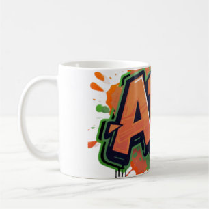 Urban Splash Art Graffiti Pulse Djärv Street Expre Kaffemugg