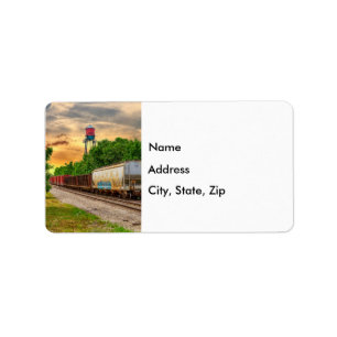 Urban Steam Punk Sunset Mailing Labels Adressetikett
