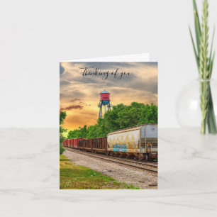 Urban Steam Punk Sunset Thinking Card Kort