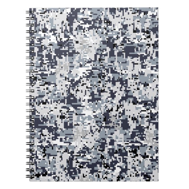 Urban Stil Digital Camouflage Anteckningsbok (Framsidan)