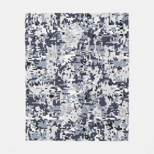 Urban Stil Digital Camouflage Decor Fleecefilt