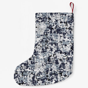 Urban Stil Digital Camouflage Decor Liten Julstrumpa