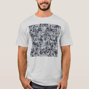 Urban Stil Grått Digital Camouflage Tee Shirt