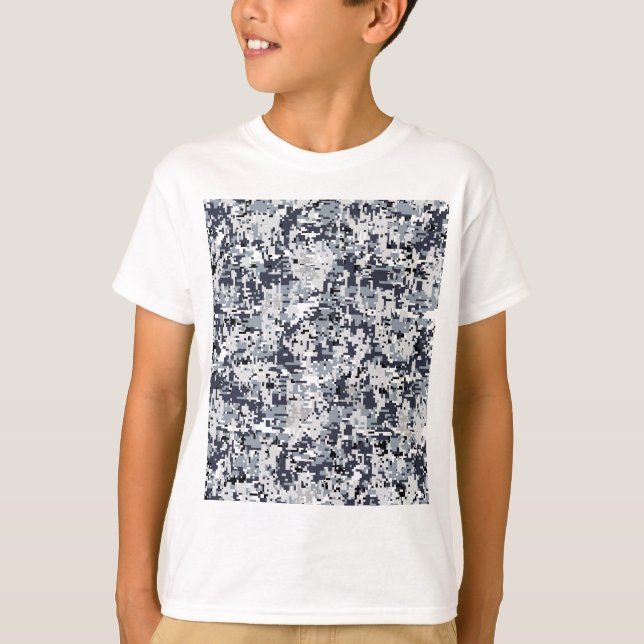 Urban Stil Grått Digital Camouflage Tröja (Framsida)