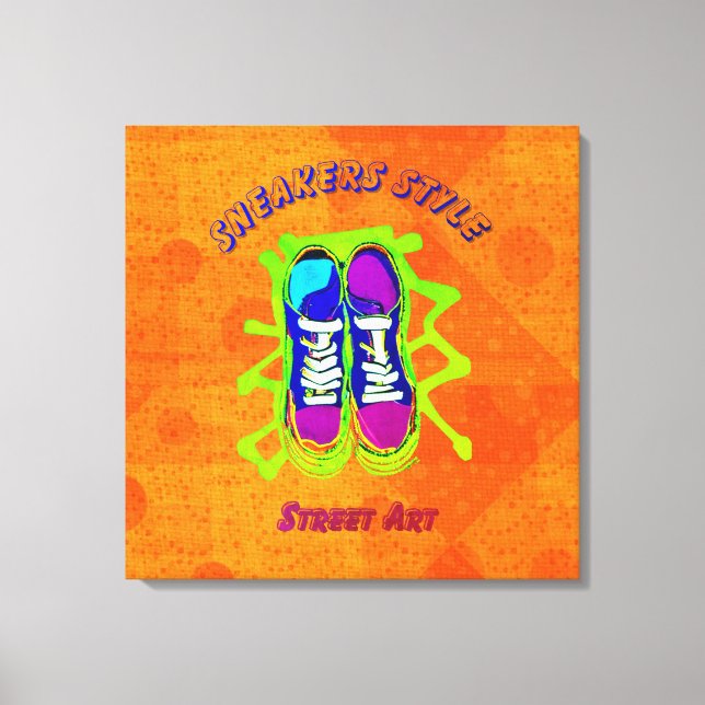 Urban Stil: Kanvastrycket Street Art Stretched Canvastryck (Framsida)