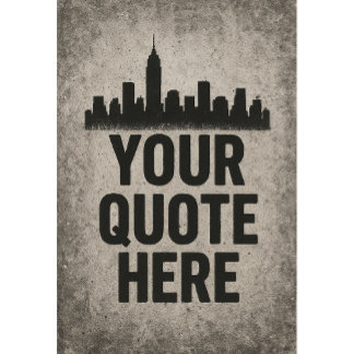 Urban Stil Skyline Graffiti med Anpassningsbar cit Poster
