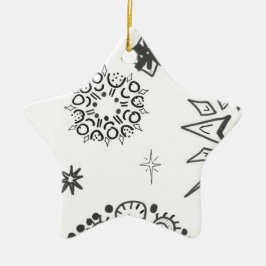 urban stjärna 4 | GOD JUL | m3galleryStudio Julgransprydnad Keramik