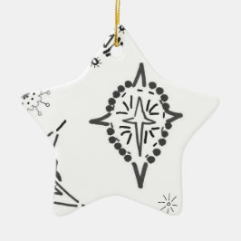urban stjärna 8 | GOD JUL | m3galleryStudio Julgransprydnad Keramik