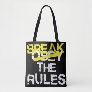 Urban street art bryter mot regler stencil graffit tygkasse