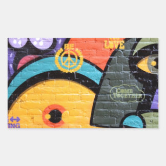 Urban Street Art-Graffiti Rektangulärt Klistermärke