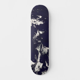 Urban Street Art Inspired Grått Varg Howling Wide Mini Skateboard Bräda 18,5 Cm