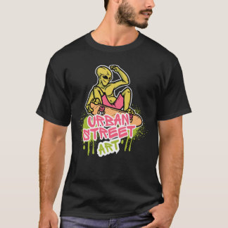 Urban Street Art Stil Illustration T Shirt