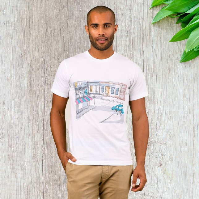 Urban Street Scene Manar T-Shirt (Skapare uppladdad)