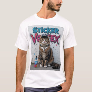Urban Street Stil Coola Cat Graffiti Cat Design T Shirt