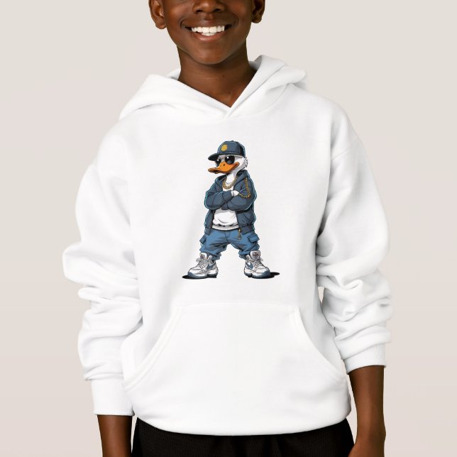 Urban Street Style Anka Karaktär T Shirt (Framsida)