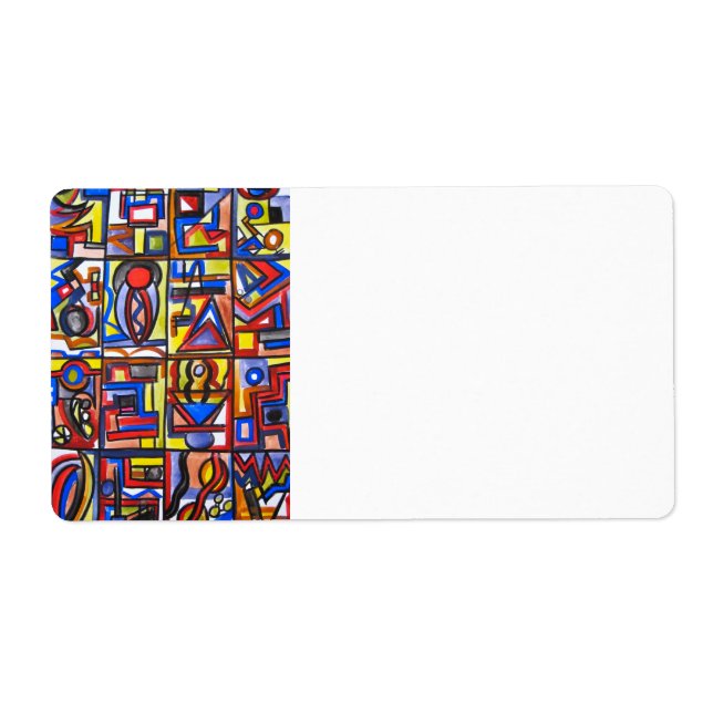 Urban Street Two-Modern Bauhaus Geometric Art Fraktsedel (Framsidan)