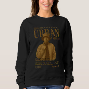 Urban Streetwear-affisch – T-shirt för modig svart