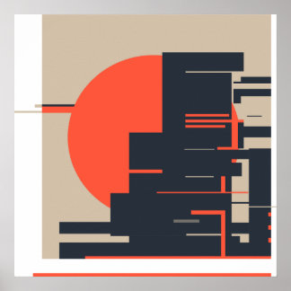 Urban Sunset Poster