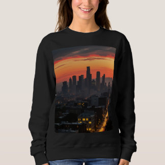 Urban Sunset Skyline Women's Basic T-Shirt