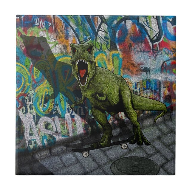 Urban T-Rex Kakelplatta (Framsidan)