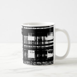 Urban torn-block med hög kontrast kaffemugg