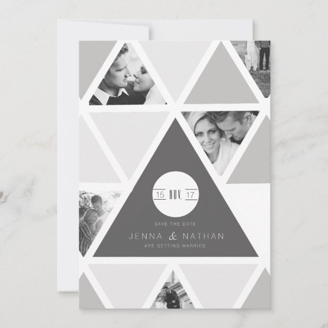 Urban triangel-övertäckning | Modern Spara datum Spara Datumet (Framsida)