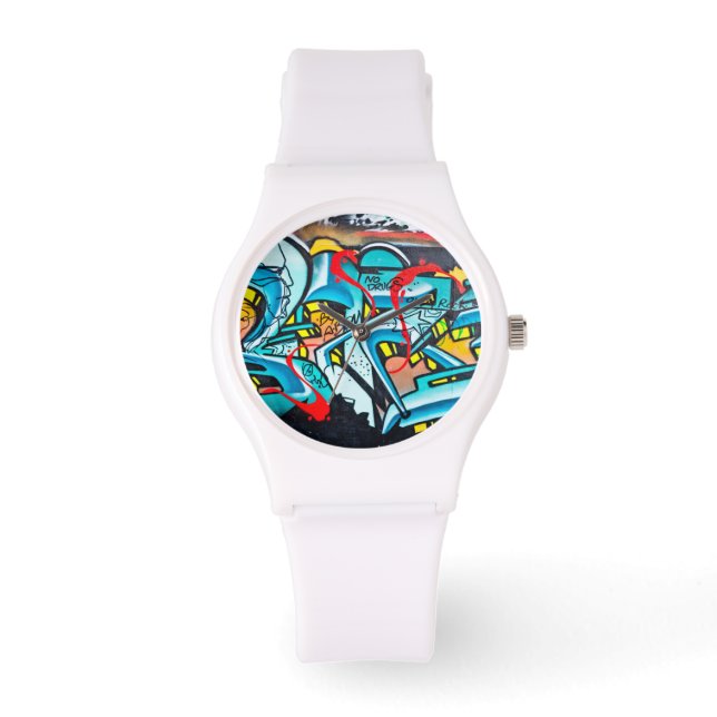 Urban tunnelbanan graffiti art armbandsur (Framsida)