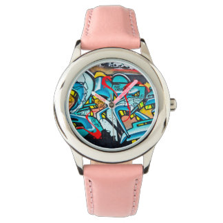 Urban tunnelbanan graffiti art armbandsur