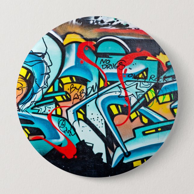 Urban tunnelbanan graffiti art knapp (Framsida)