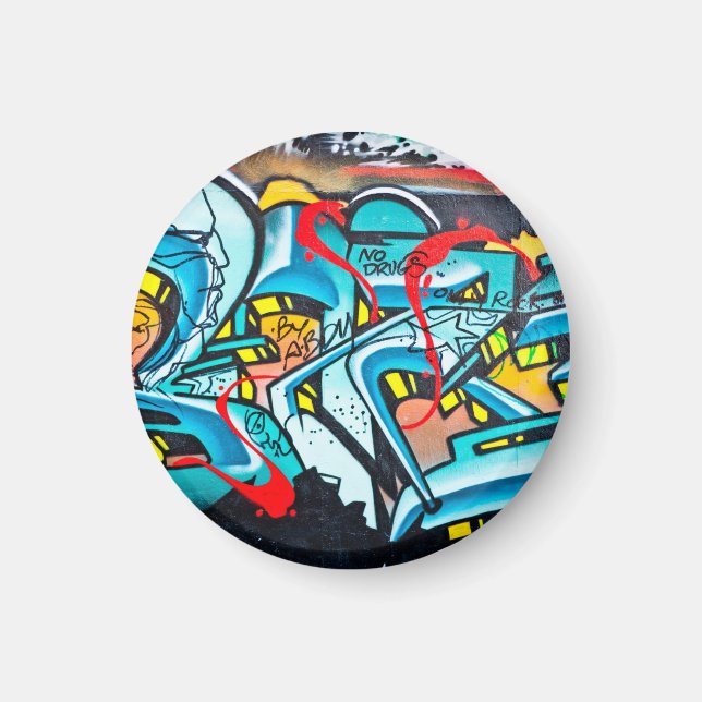 Urban tunnelbanan graffiti art magnet (Framsidan)