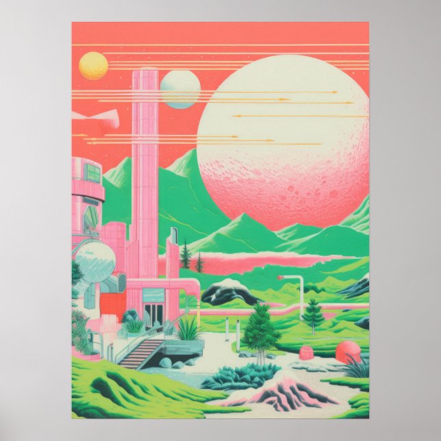 Urban Twilight Dreamscape Poster (Framsidan)