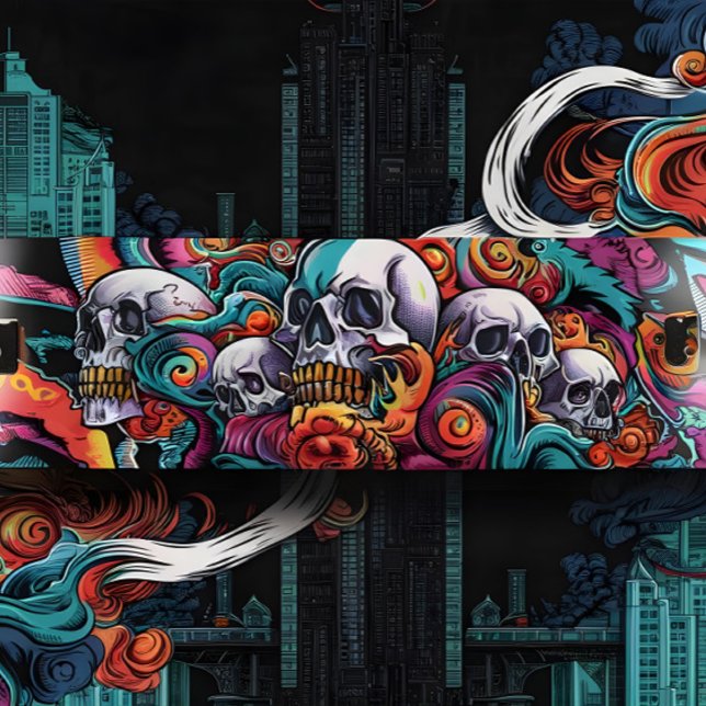 Urban Ukiyo-E Skateboard Deck | Mörk Fantasy Stree (Skapare uppladdad)