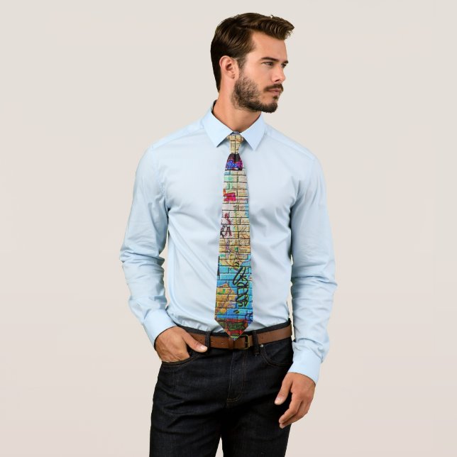 Urban Underground NYC Graffiti Neck Tie Slips (In Situ)