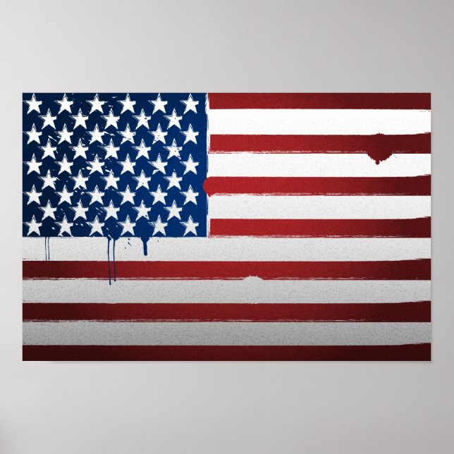 Urban USA flagga Poster (Framsidan)