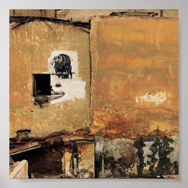 Urban vägg för peruanska gam poster (Framsidan)