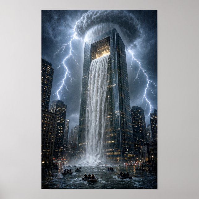 Urban vattenfall poster (Framsidan)