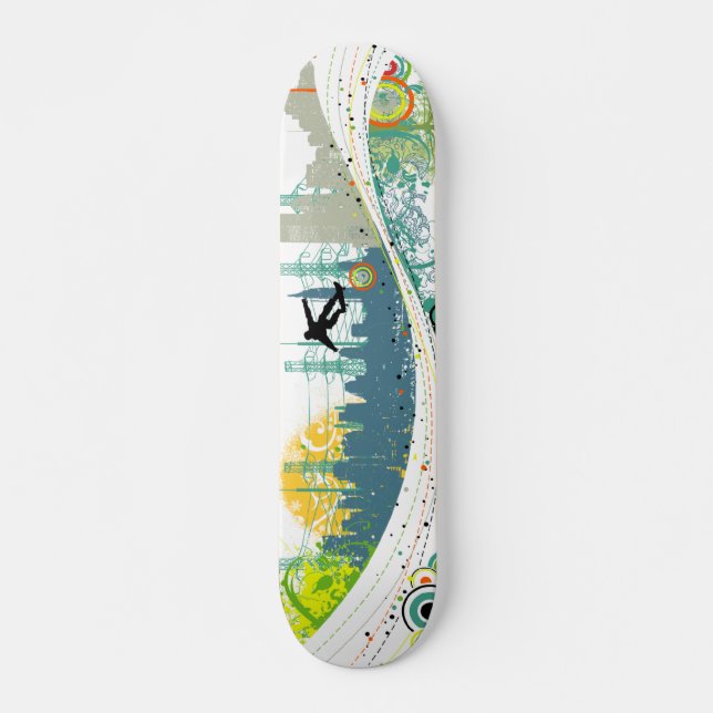 Urban-vinka Old School Skateboard Bräda 21,6 Cm (Framsida)