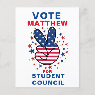 Urban Vote for Class President: VICTORY Sign Flygblad