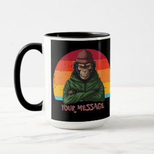 Urban Warrior Grön Apa Mugg