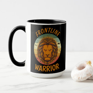 Urban Warrior Gult Lejon Frontline Warrior Mugg