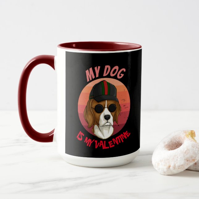 Urban Warrior HOUND ÄR MY VALENTINE Mugg (Med munk)