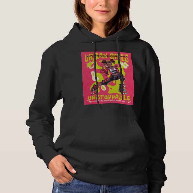 URBAN WEAR BLACK FEMALE T SHIRT (Framsida)