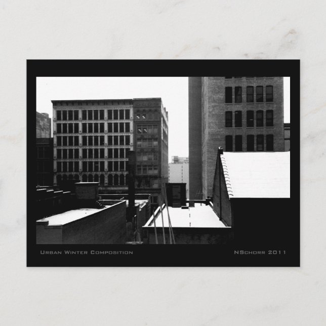 Urban Winter-sammansättning Vykort (Framsida)