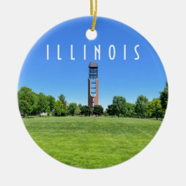 Urbana Champaign Illinois Julgransprydnad Keramik