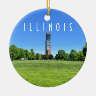 Urbana Champaign Illinois Julgransprydnad Keramik